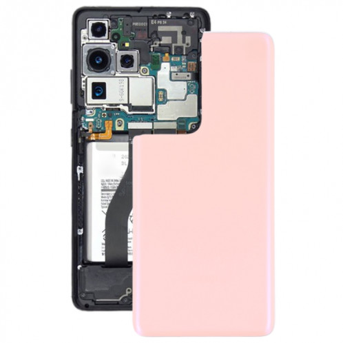Coque arrière de batterie pour Samsung Galaxy S21 Ultra 5G (rose) SH93FL921-36