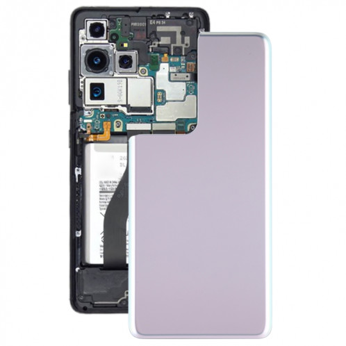 Coque arrière de batterie pour Samsung Galaxy S21 Ultra 5G (argent) SH93SL1767-36