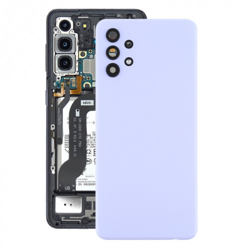 Coque arrière de batterie pour Samsung Galaxy A32 5G avec cache d'objectif d'appareil photo (violet) SH32PL642-36