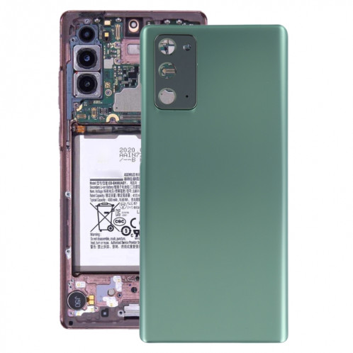 Coque arrière de batterie pour Samsung Galaxy Note20 avec cache d'objectif d'appareil photo (vert) SH79GL924-36