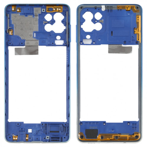 Pour Samsung Galaxy F62 SM-E625F plaque de lunette de cadre moyen (bleu) SH667L1238-36