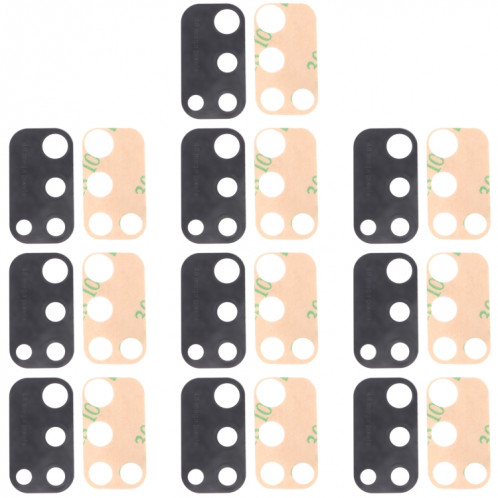Pour Samsung Galaxy M21 SM-M215 Objectif de caméra arrière 10pcs SH274490-34