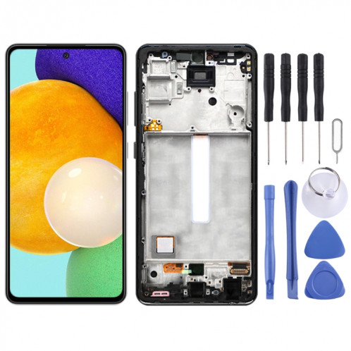 Écran LCD Super AMOLED d'origine pour Samsung Galaxy A52 SM-A526 (Version 5G) numériseur assemblage complet avec cadre SH2808453-36