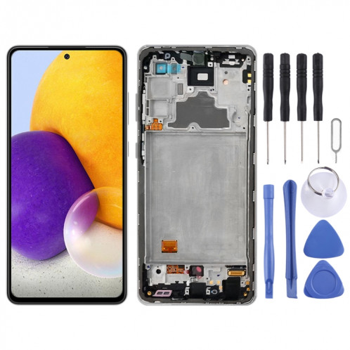 Écran LCD Super AMOLED d'origine pour Samsung Galaxy A72 SM-A725 (Version 4G) numériseur assemblage complet avec cadre SH28091417-36