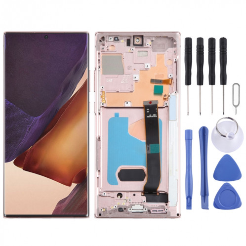 Pour Samsung Galaxy Note20 Ultra 4G Original Super AMOLED LCD écran numériseur assemblage complet avec cadre (or) SH811J45-37