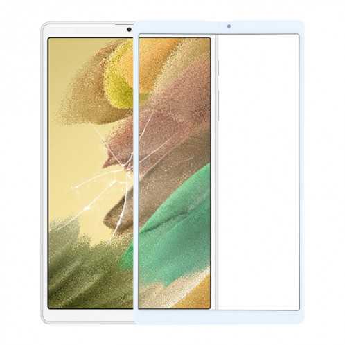 Pour Samsung Galaxy Tab A7 Lite SM-T225 LTE Lentille en verre extérieure de l'écran avant (Blanc) SH817W109-36