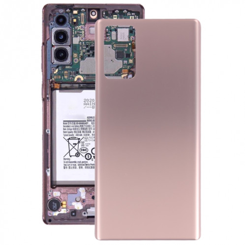 Pour le couvercle arrière de la batterie Samsung Galaxy Note20 5G (or) SH44JL165-36