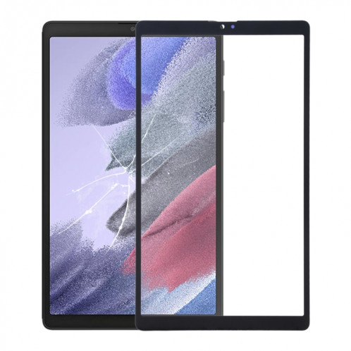 Pour Samsung Galaxy Tab A7 Lite SM-T225 LTE Lentille extérieure en verre avec adhésif OCA optiquement transparent (noir) SH943B890-36