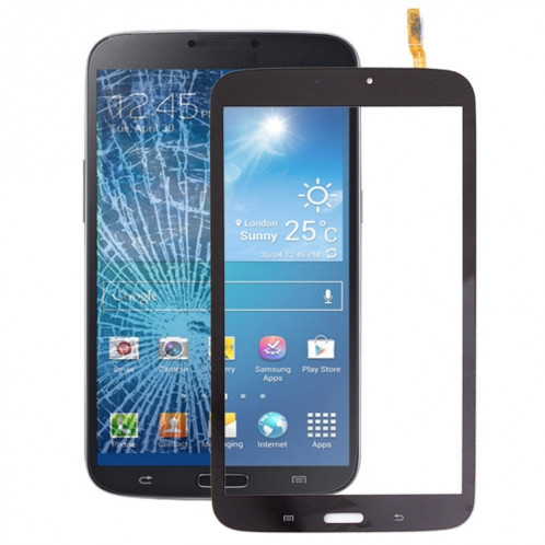 Pour écran tactile Samsung Galaxy Tab 3 8.0 / T310 avec adhésif OCA optiquement transparent (noir) SH968B1173-36