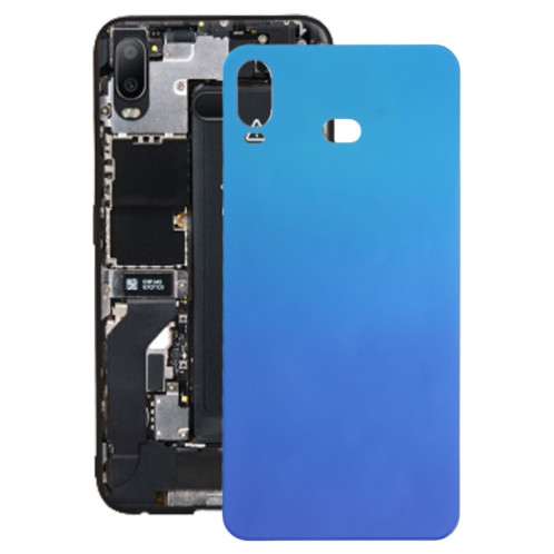 Pour le couvercle arrière de la batterie Galaxy A6s (bleu) SH80LL1345-36