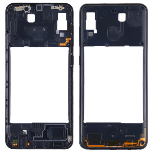 Pour Galaxy A20 Middle Frame Bezel Plate (Noir) SH982B1091-36