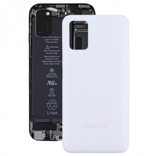 Pour Samsung Galaxy A03s SM-A037 Couvercle arrière de la batterie (Blanc) SH60WL325-36