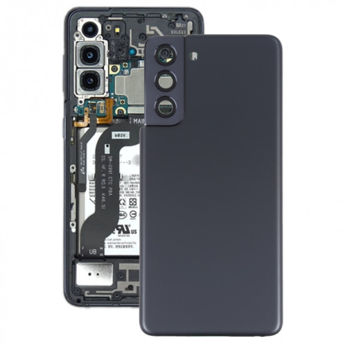 Couverture arrière de la batterie avec couvercle de la lentille de caméra pour Samsung Galaxy S21 5G (Noir) SH66BL1710-36