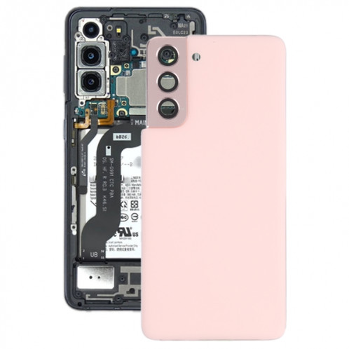 Couverture arrière de la batterie avec couvercle de la lentille de caméra pour Samsung Galaxy S21 5G (rose) SH66FL951-36