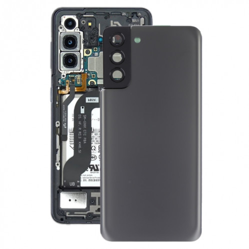 Couverture arrière de la batterie avec couvercle de l'objectif de caméra pour Samsung Galaxy S21 + 5G (gris) SH68HL1801-36