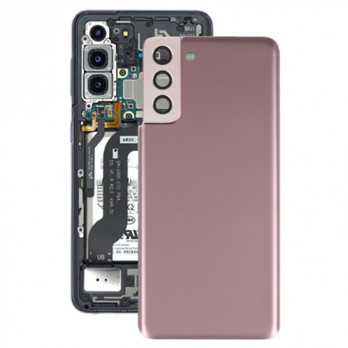 Couverture arrière de la batterie avec couvercle de la lentille de caméra pour Samsung Galaxy S21 + 5G (Brown) SH68ZL1654-36