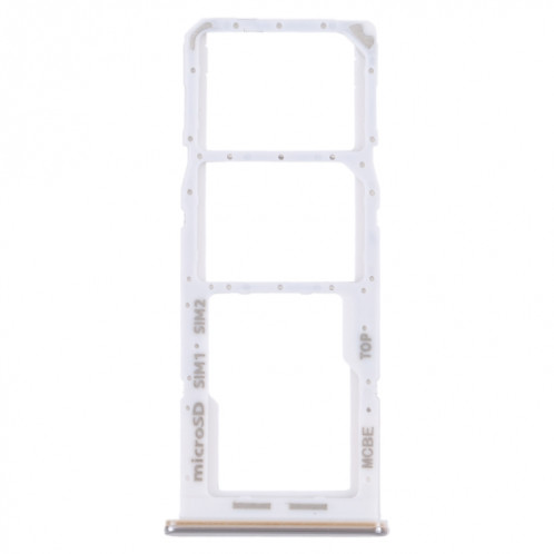 Pour Samsung Galaxy M32 5G SM-M326B Plateau de carte SIM d'origine + Plateau de carte SIM + Plateau de carte Micro SD (Blanc) SH201W454-34