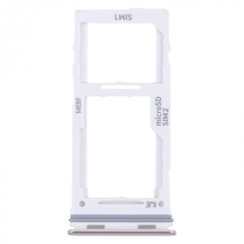 Pour Samsung Galaxy M52 5G SM-M526B Plateau de carte SIM d'origine + Plateau de carte SIM / Plateau de carte Micro SD (Blanc) SH202W915-34