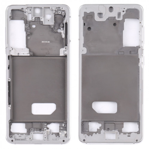 Pour Samsung Galaxy S21 5G SM-G991B plaque de lunette de cadre moyen (argent) SH226S1651-36