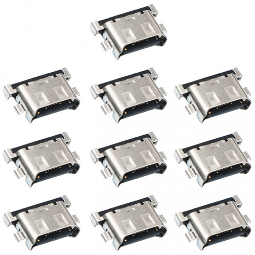 Pour Galaxy A20 A205F 10pcs connecteur de port de charge SH32441215-34