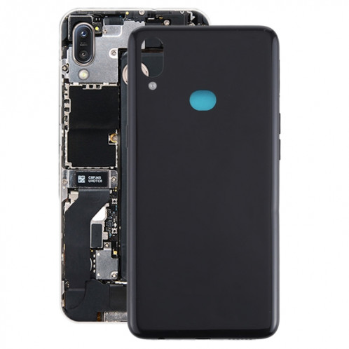 Coque arrière de batterie pour Galaxy A10s avec touches latérales (noir) SH68BL225-36