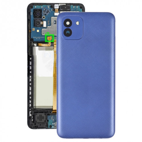 Pour Samsung Galaxy A03 SM-A035F Batterie Couverture Arrière (Bleu) SH74LL1391-36