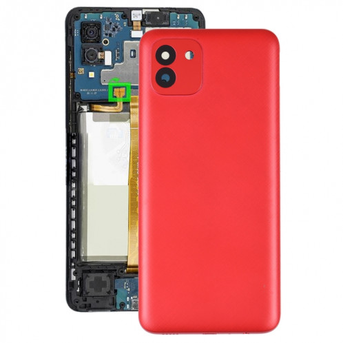 Pour Samsung Galaxy A03 SM-A035F Batterie Couverture Arrière (Rouge) SH74RL1464-36