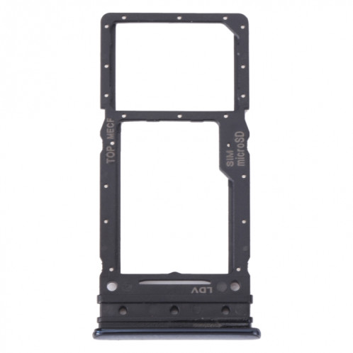 Pour Samsung Galaxy M53 SM-M536B Plateau de carte SIM d'origine + plateau de carte Micro SD (noir) SH423B313-34