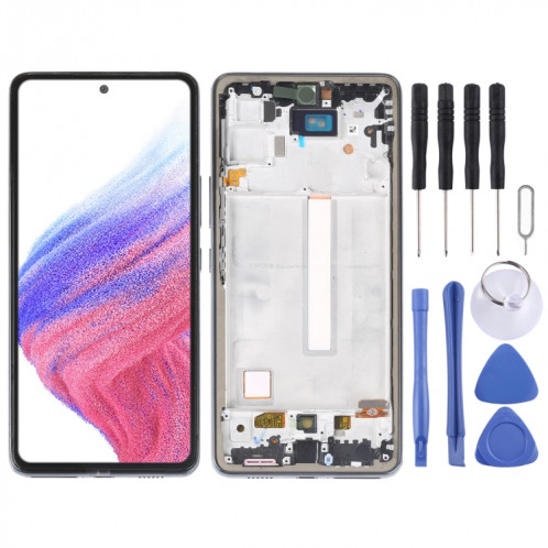 Écran LCD incell pour Samsung Galaxy A53 5G SM-A536 numériseur assemblage complet avec cadre, ne prenant pas en charge l'identification des empreintes digitales SH3483195-35