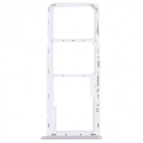 Pour Samsung Galaxy M42 5G SM-A436B Plateau de carte SIM d'origine + Plateau de carte SIM + Plateau de carte Micro SD (Argent) SH567S335-34