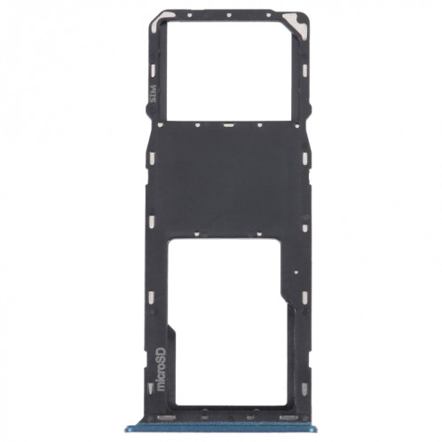 Pour Samsung Galaxy A03s SM-A037U Plateau de carte SIM d'origine + plateau de carte Micro SD (Bleu) SH569L1405-34