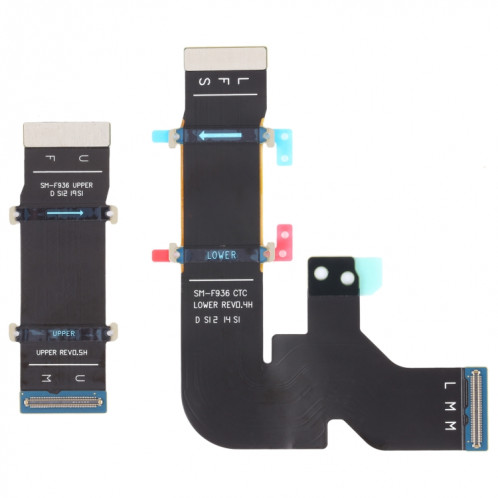 Pour Samsung Galaxy Z Fold4 SM-F936B 1 paire de câble flexible d'axe de rotation d'origine SH35741622-34