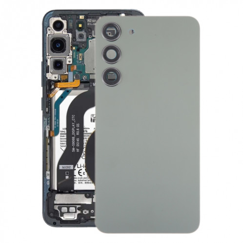 Pour Samsung Galaxy S23 + SM-S916B Couvercle arrière de batterie en verre OEM avec couvercle d'objectif d'appareil photo (vert) SH64GL1532-36