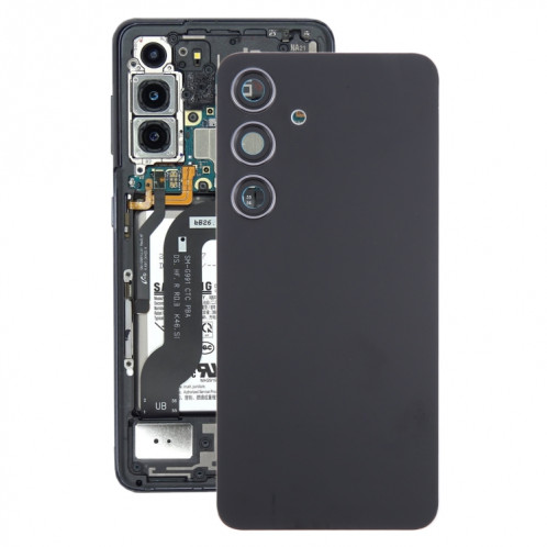 Pour Samsung Galaxy S24 SM-S921B Couvercle arrière de batterie OEM avec couvercle d'objectif d'appareil photo (noir) SH68BL1123-37
