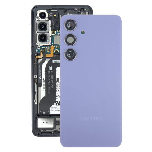 Pour Samsung Galaxy S24 SM-S921B Couvercle arrière de batterie OEM avec couvercle d'objectif d'appareil photo (gris) SH68HL1960-37