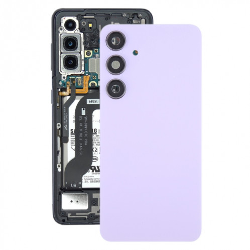 Pour Samsung Galaxy S24 + SM-S926B Couvercle arrière de batterie OEM avec couvercle d'objectif d'appareil photo (violet clair) SH9LZL476-37