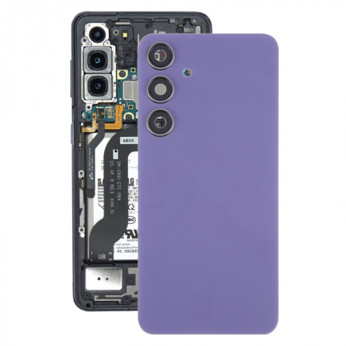 Pour Samsung Galaxy S24 + SM-S926B Couvercle arrière de batterie OEM avec couvercle d'objectif d'appareil photo (violet) SH69PL491-37