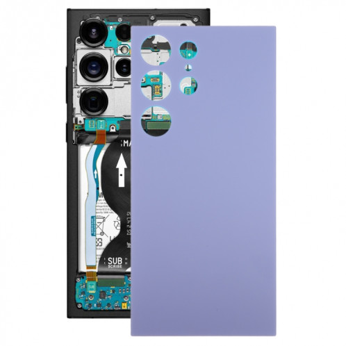 Pour Samsung Galaxy S24 Ultra SM-S928B Couvercle arrière de la batterie OEM (gris) SH72HL262-37