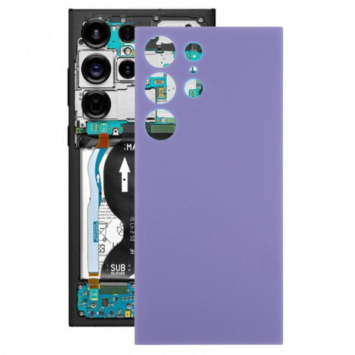 Pour Samsung Galaxy S24 Ultra SM-S928B Couvercle arrière de la batterie OEM (violet) SH72PL1390-37