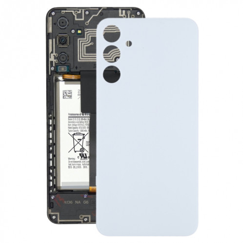 Pour Samsung Galaxy A15 SM-A155F Cache arrière de batterie d'origine (blanc) SH81WL184-37