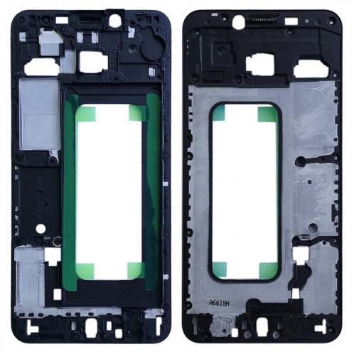 Pour Galaxy C5 Front Housing LCD Frame Bezel Plate (Noir) SH205B1801-36