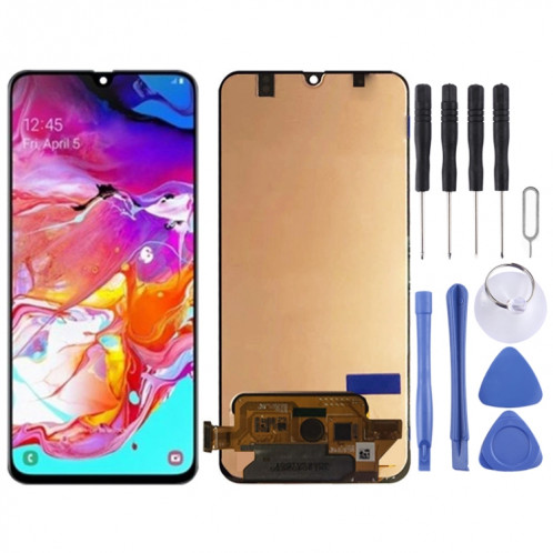 Écran LCD et numériseur complet pour Galaxy A70, M-A705F/DS, SM-A705FN/DS, SM-A705GM/DS, SM-A705MN/DS, SM-A7050 (Noir) SH432B137-36