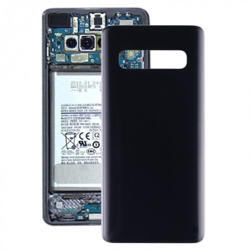 Coque arrière de batterie d'origine pour Galaxy S10 SM-G973F/DS, SM-G973U, SM-G973W (noire) SH27BL1807-36