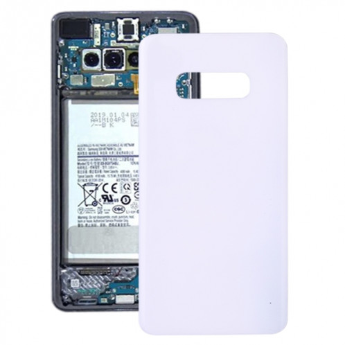 Pour Galaxy S10e SM-G970F/DS, SM-G970U, SM-G970W Couvercle arrière de la batterie (Blanc) SH28WL1630-36