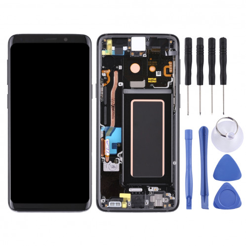 Écran LCD et numériseur complet avec cadre pour Galaxy S9 (noir) SH460B1166-36