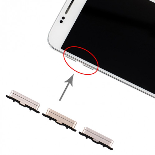 Pour Galaxy S6 10 Set Touches latérales (Or) SH555J1392-35