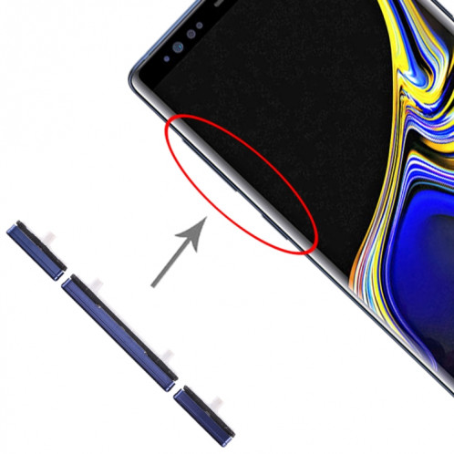 Pour Galaxy Note 9 10 Set Touches latérales (Bleu) SH563L592-35