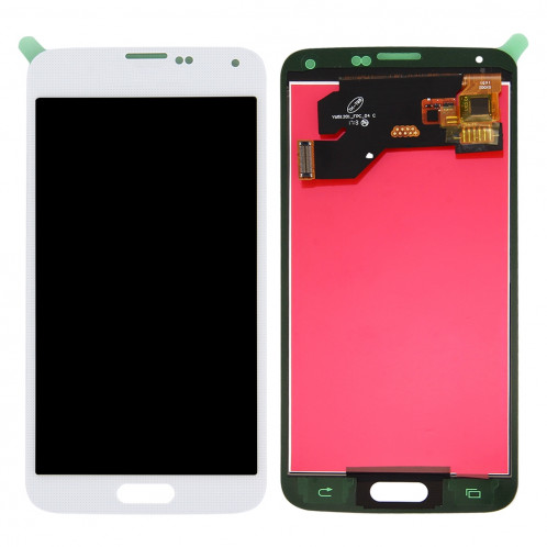 iPartsAcheter pour Samsung Galaxy S5 / G900 écran LCD (TFT) + écran tactile Digitizer Assemblée (blanc) SI82WL1599-36