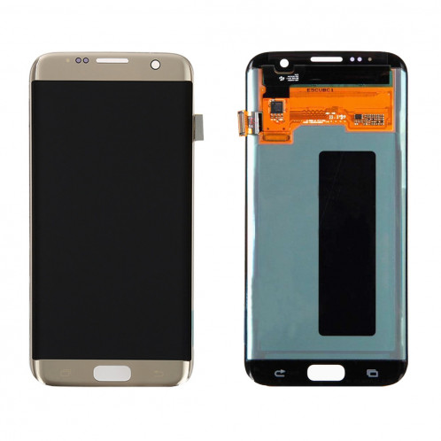 iPartsAcheter pour Samsung Galaxy S7 Bord / G9350 / G935F / G935A / G935V Écran LCD Original + Écran Tactile Digitizer Assemblée (Or) SI01JL1831-34