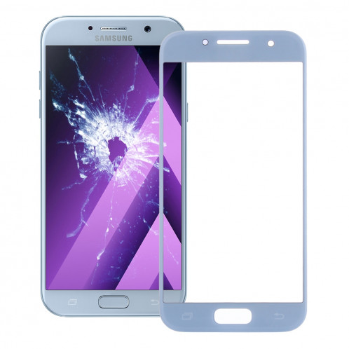 iPartsAcheter pour Samsung Galaxy A3 (2017) / A320 Lentille extérieure en verre (bleu) SI51LL1202-36